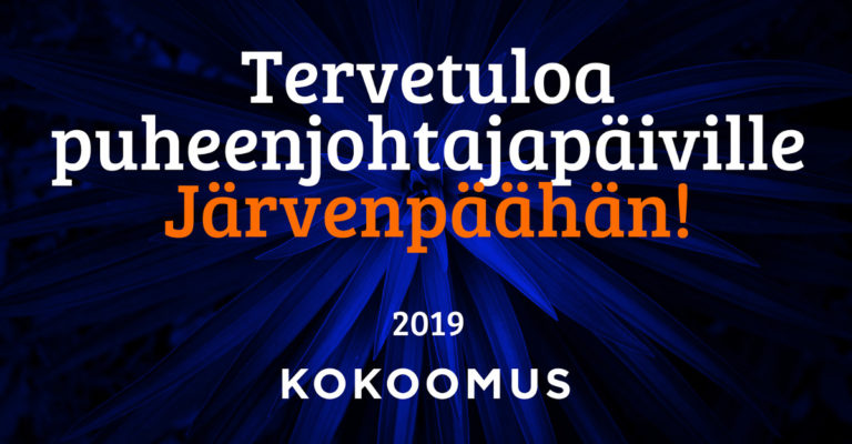 Tervetuloa puheenjohtajapäiville Järvenpäähän!