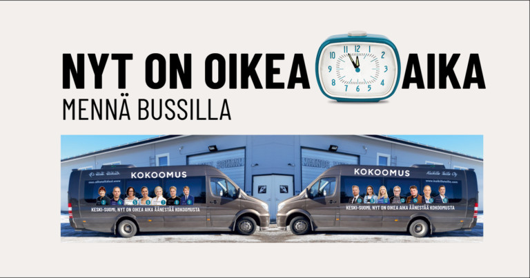 Nyt on oikea aika mennä bussilla