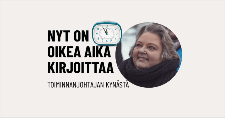 Toiminnanjohtajan kynästä