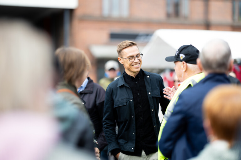 Alexander Stubb Jyväskylässä 8.10.2023