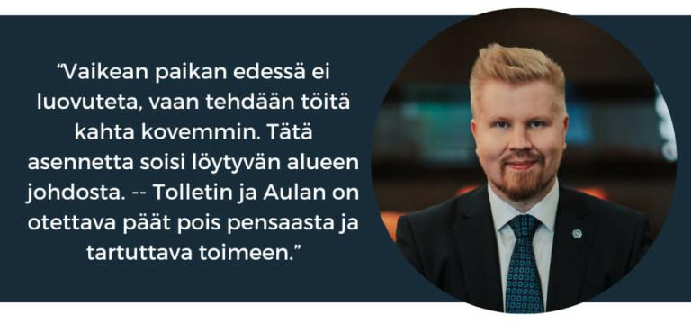 Luovuttaminen ei ole vaihtoehto hyvinvointialueen ongelmissa